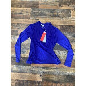 Pure Collection Soft Jersey‎ Wrap Top size 8/10 NWT